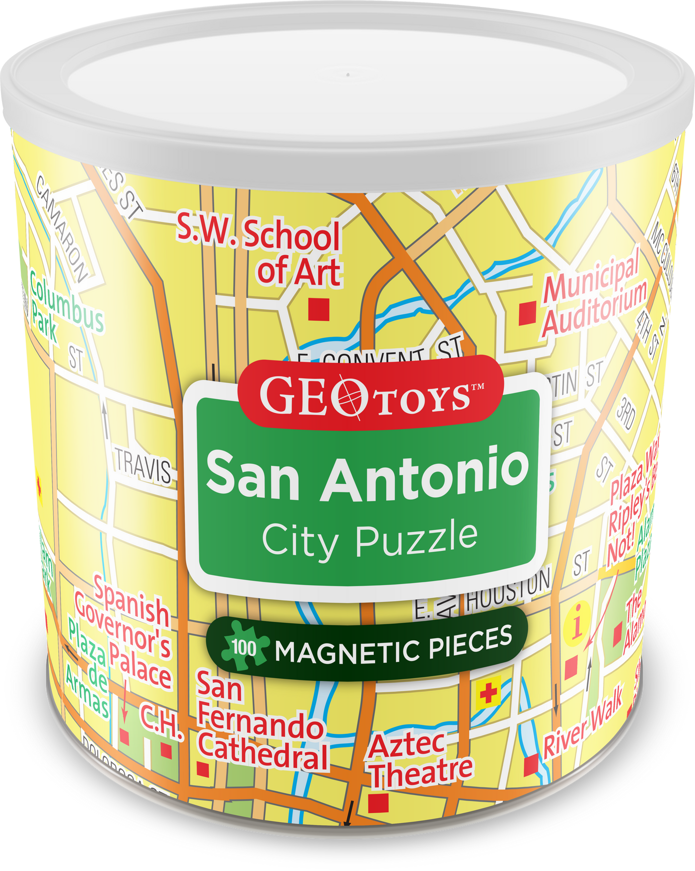 100 Piece Magnetic Puzzle - San Antonio