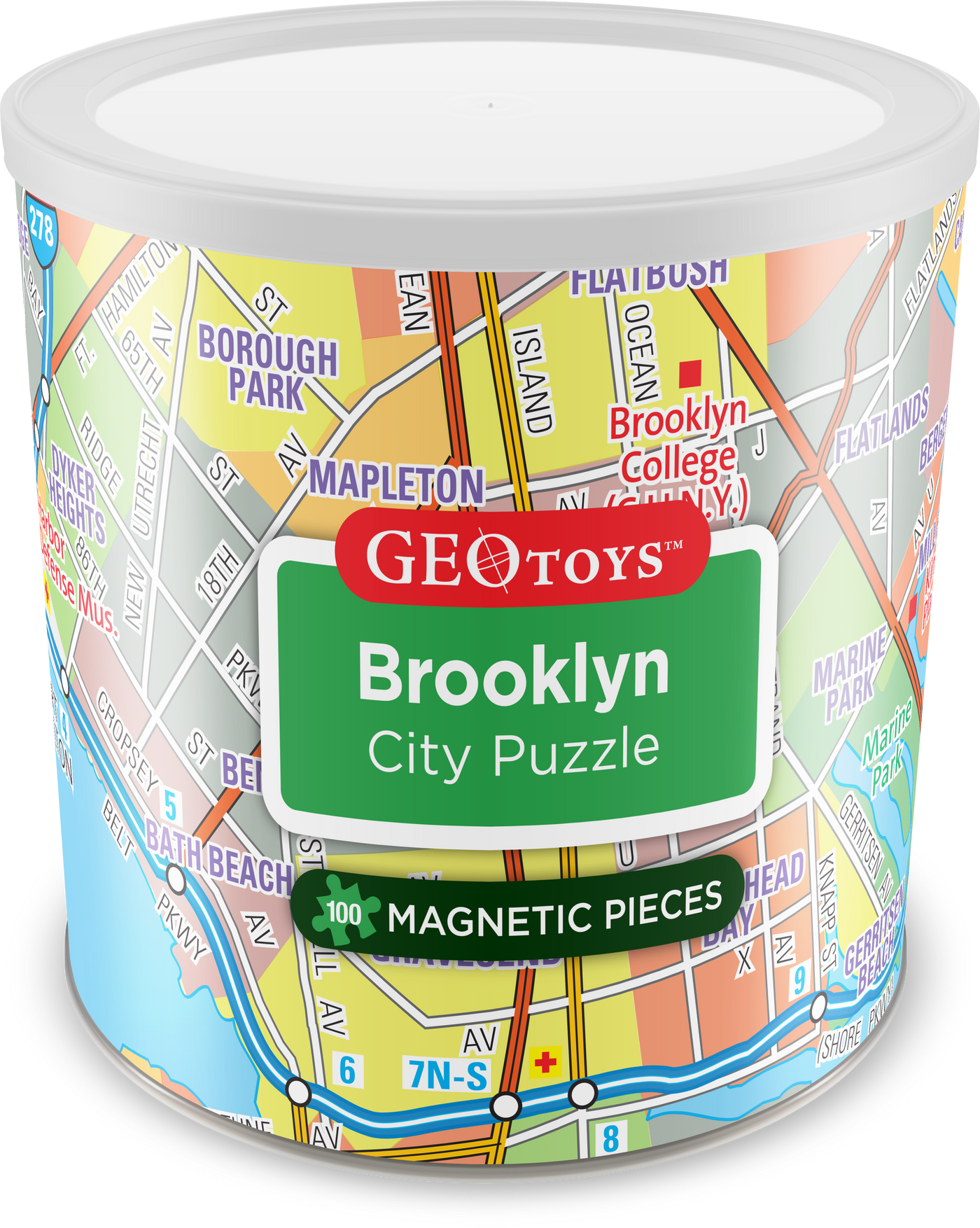 100 Piece Magnetic Puzzle - Brooklyn