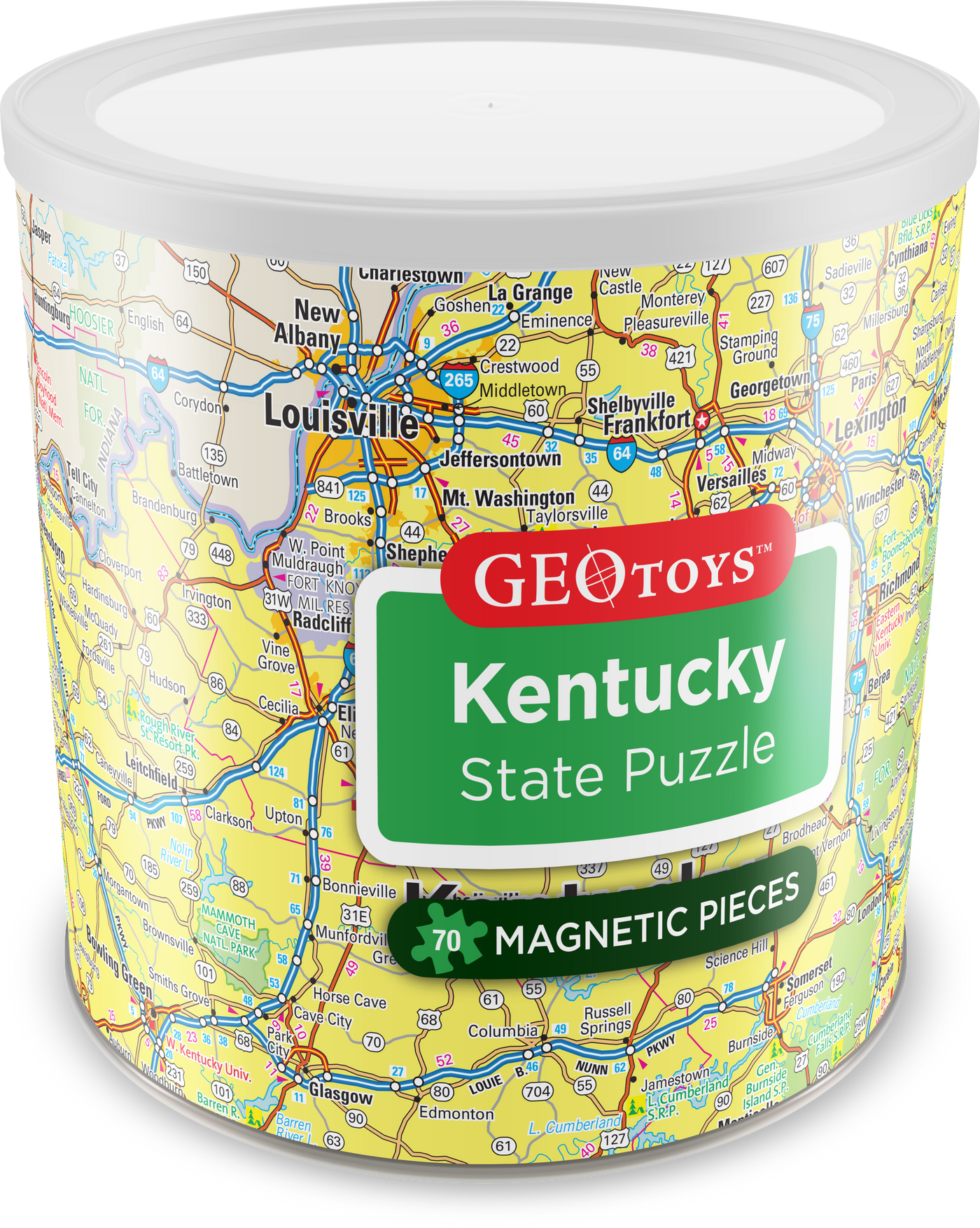 70 Piece Magnetic Puzzle - Kentucky