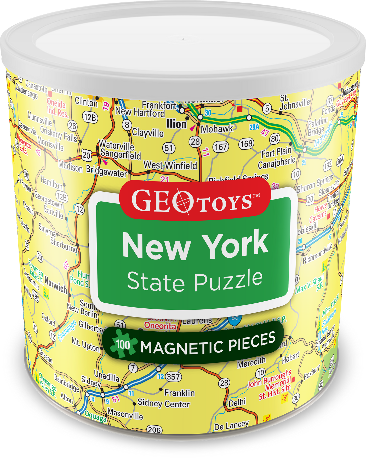 100 Piece Magnetic Puzzle - New York State