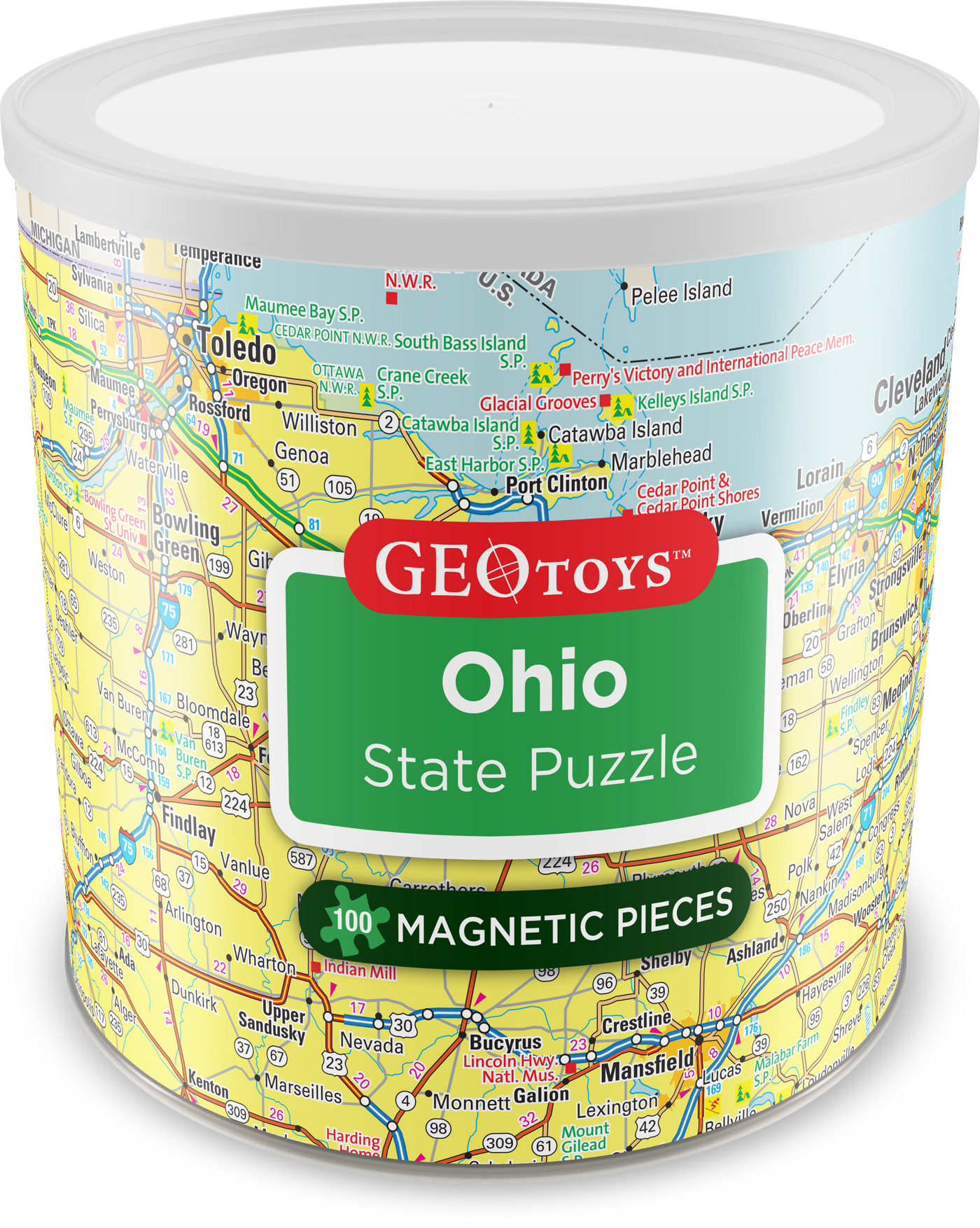 100 Piece Magnetic Puzzle - Ohio
