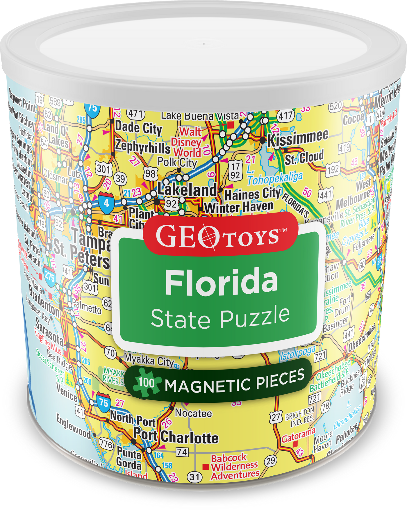 100 Piece Magnetic Puzzle - Florida