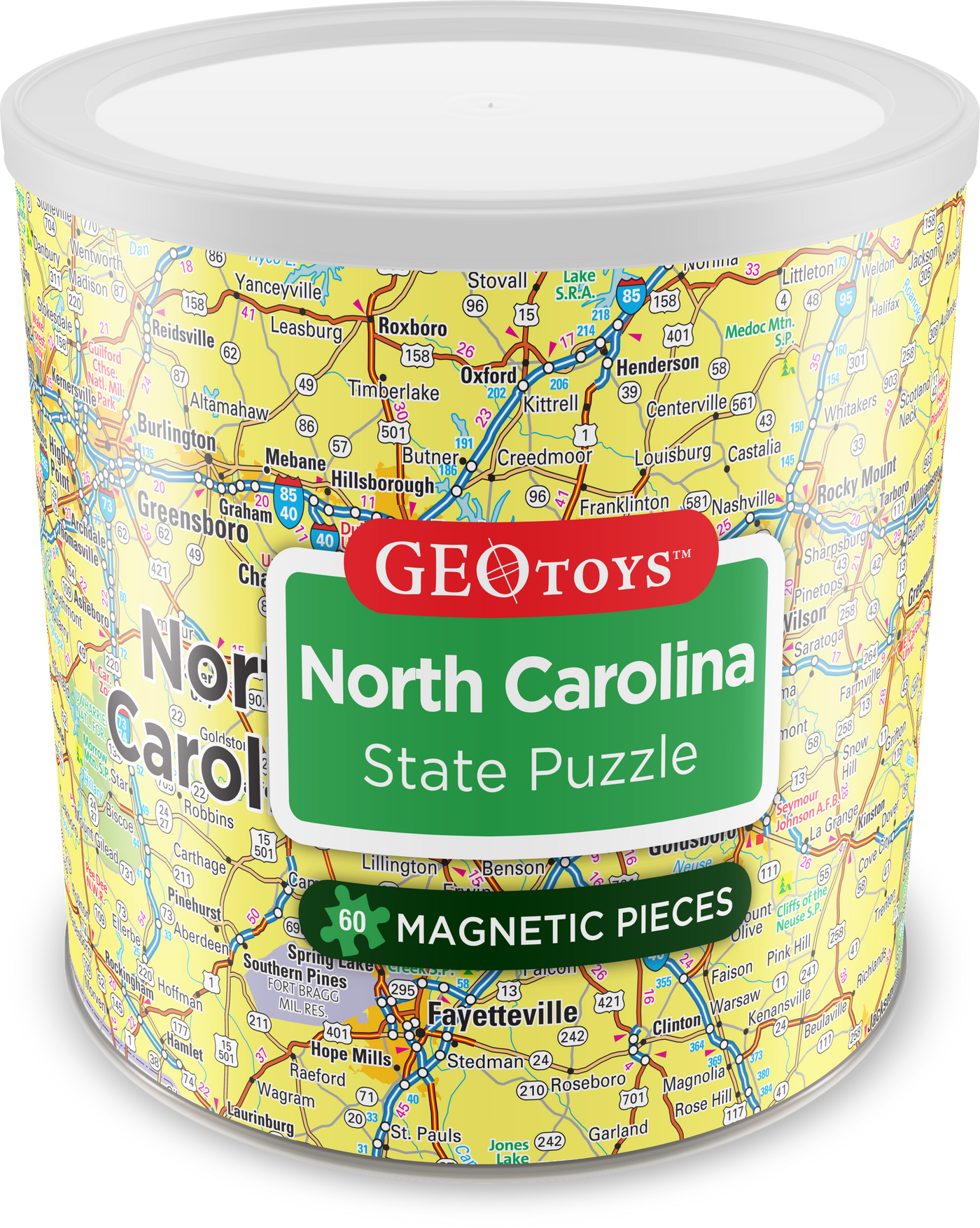 60 Piece Magnetic Puzzle - North Carolina