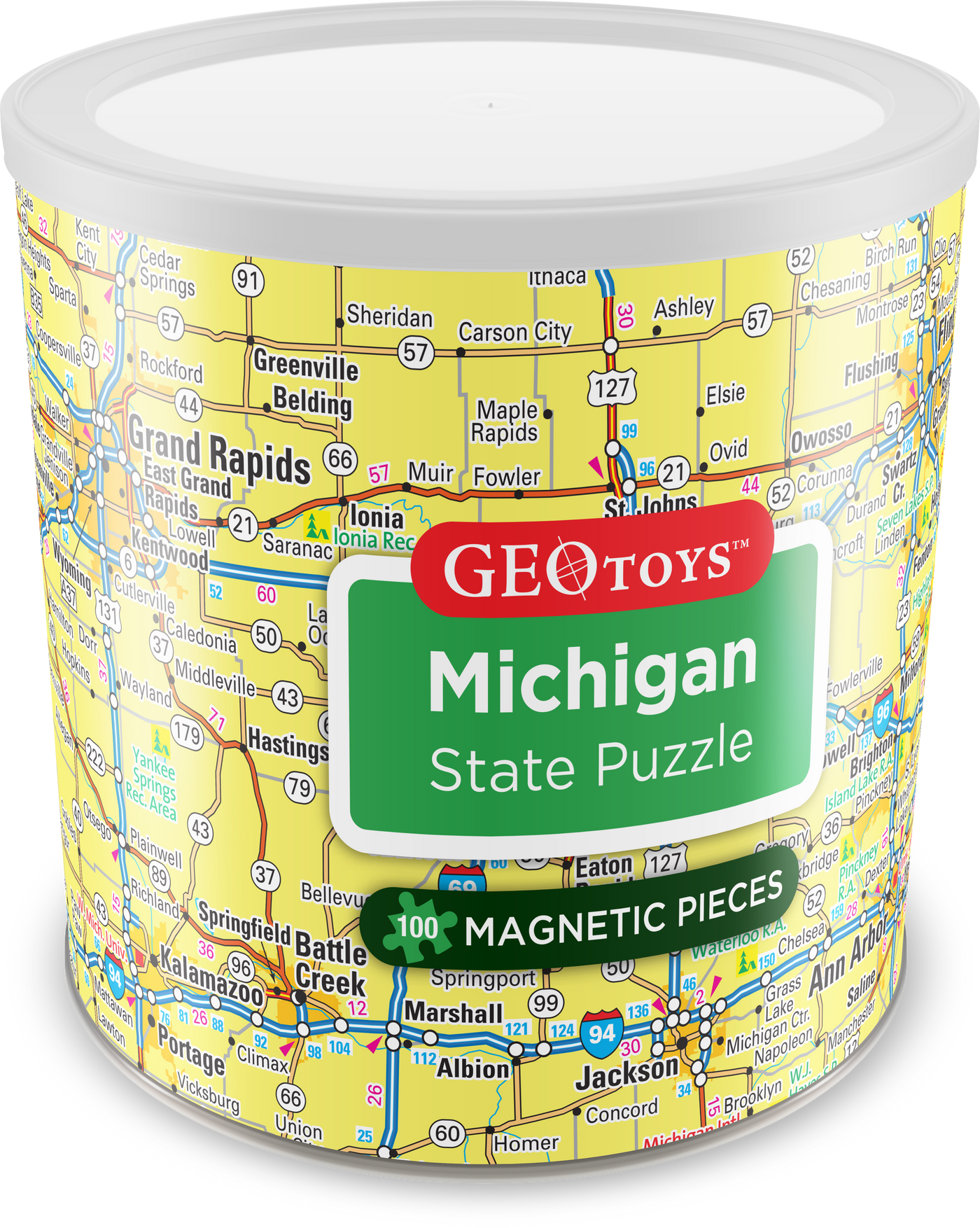 100 Piece Magnetic Puzzle - Michigan