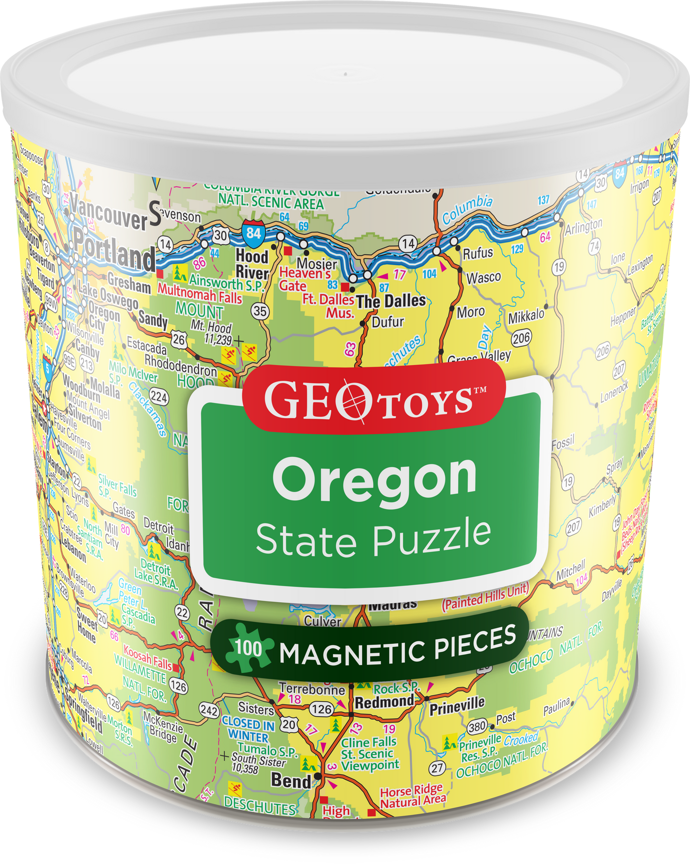 100 Piece Magnetic Puzzle - Oregon